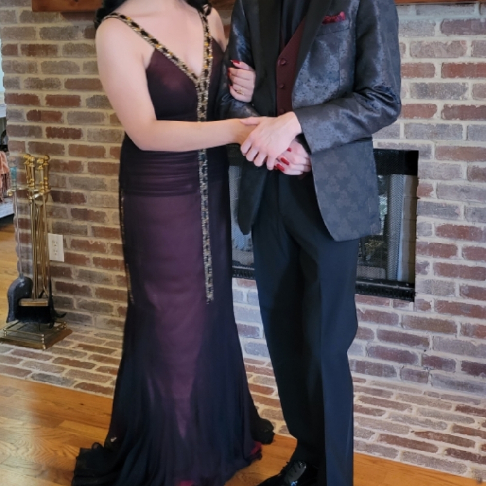 Boho formal gown / 20s Flapper Gown
